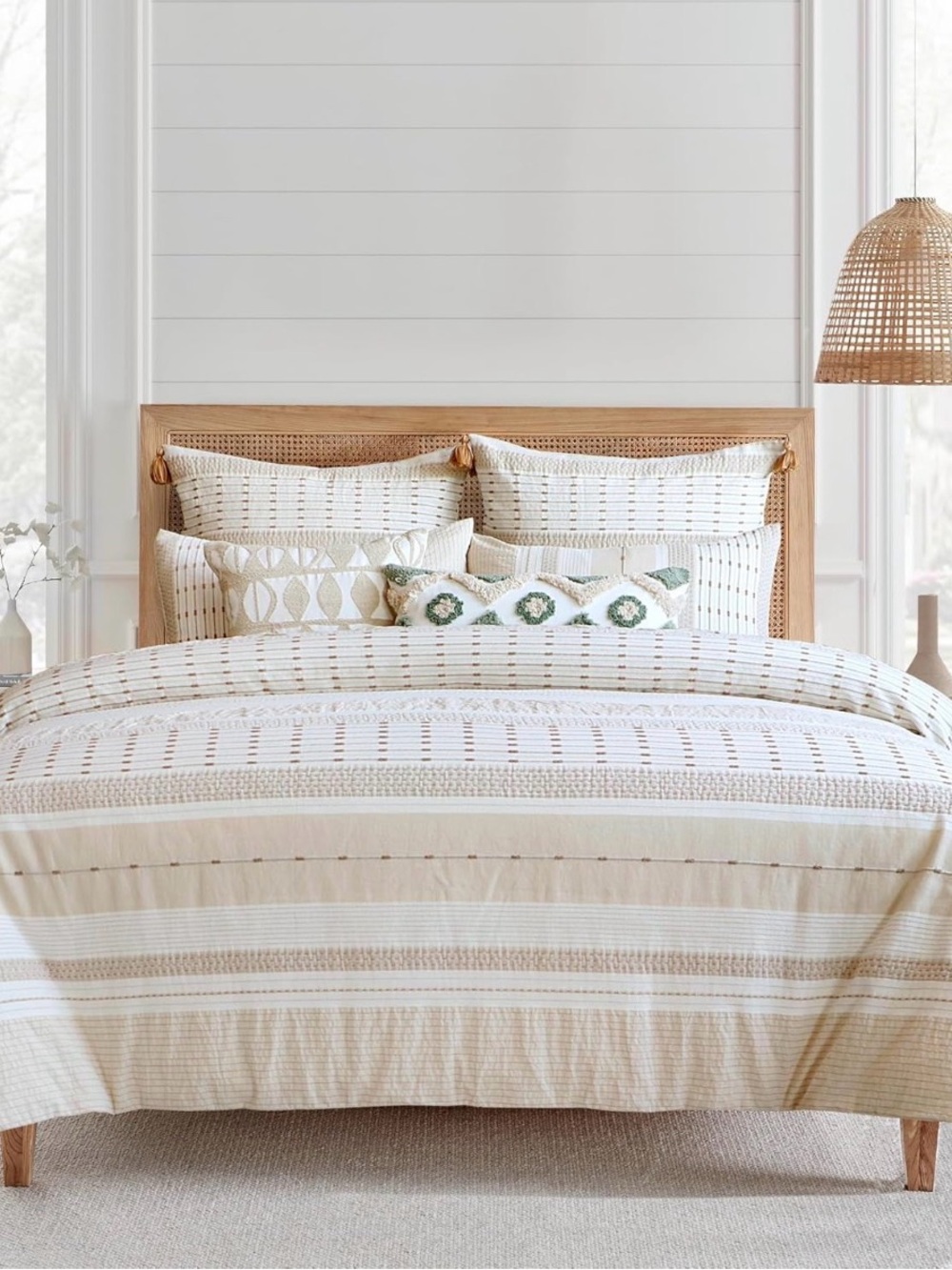 Levtex Home - Pickford Beige Comforter Set - Full/Queen